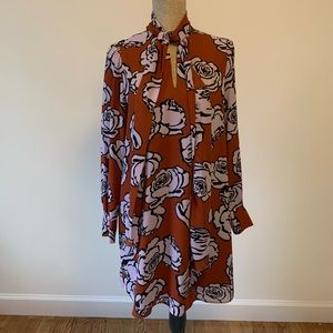 Fall Floral Dress